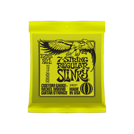 Струны для 7-ми струнной электрогитары ERNIE BALL 7-String Regular Slinky P02621, фото 
